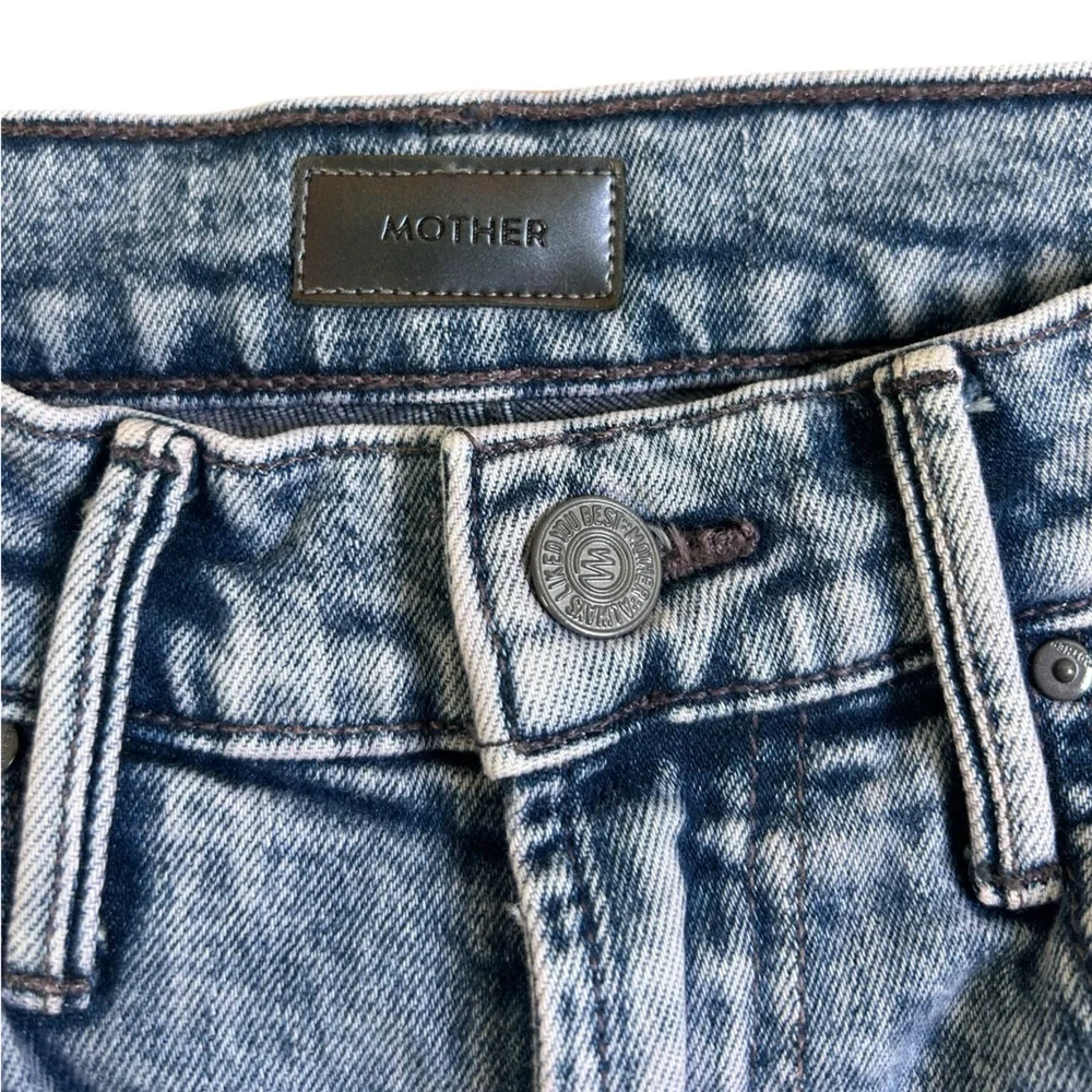 MOTHER The Desperado Heel Paisley Purple High Rise Flare Jeans 25 Retro - Picture 7 of 16